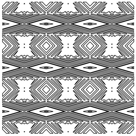 Stylish texture with figures from lines.Abstract geometric black and white pattern for web page,...
