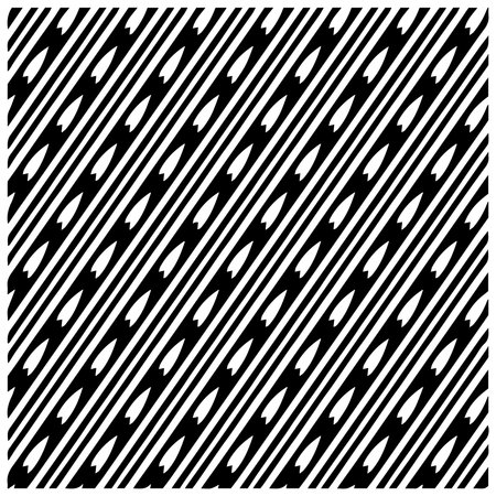 Seamless diagonal pattern. Repeat decorative design.Abstract texture for textile, fabric, wallpaper, wrapping paper.Black and white geometric wallpaper.のイラスト素材