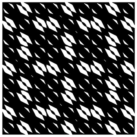 Seamless diagonal pattern. Repeat decorative design.Abstract texture for textile, fabric, wallpaper, wrapping paper.Black and white geometric wallpaper.のイラスト素材