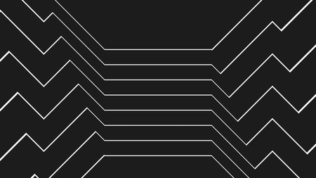 striped background. Raster geometric ornament. Black and white stripes. Monochrome ornamental background. Design for decor,print.background in 4k format 3840 x 2160.の写真素材