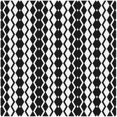 Vector geometric seamless pattern. Ornamental background with abstract shapes. Black and white texture. Abstract background. Repeat design for decor, fabric, cloth.Abstraction art.のイラスト素材