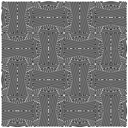 Stylish texture with figures from lines.Abstract geometric black and white pattern for web page,...