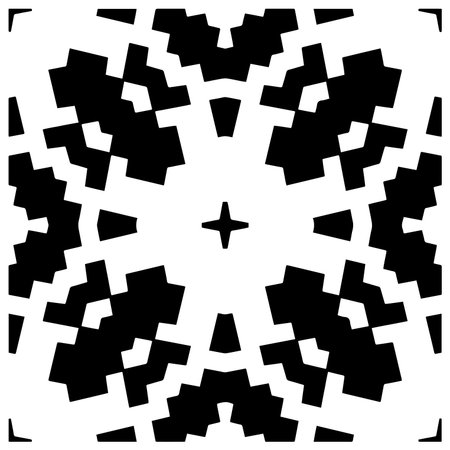 Vector monochrome pattern, Abstract texture for fabric print, card, table cloth, furniture, banner,...