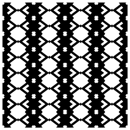 Grunge background with abstract shapes. Black and white texture. Seamless monochrome repeating...