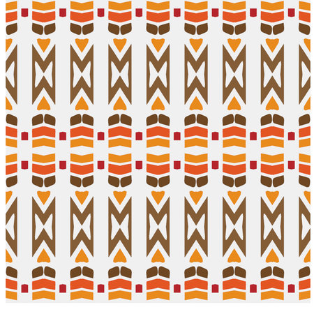 Rainbow ikat vector ~ seamless background.Tribal design for fashion,carpet, background, batik, wallpaper, clothing, wrapping, skirt.のイラスト素材