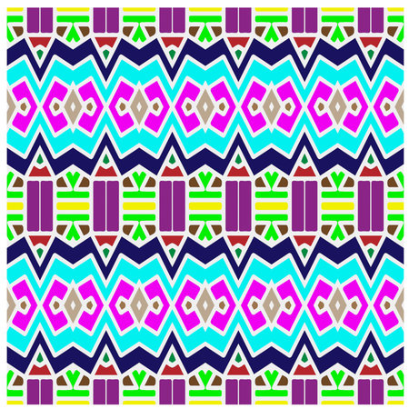 Rainbow ikat vector ~ seamless background.Tribal design for fashion,carpet, background, batik,...