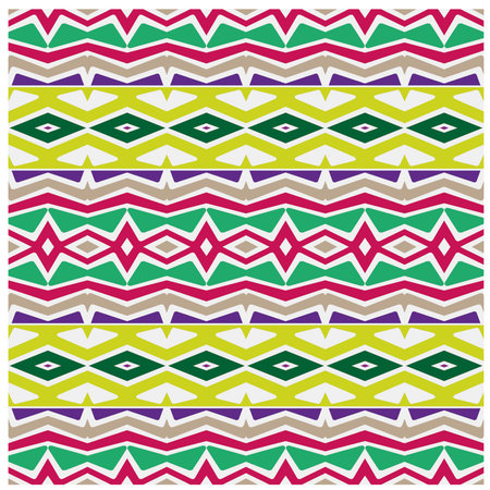 Rainbow ikat vector ~ seamless background.Tribal design for fashion,carpet, background, batik,...