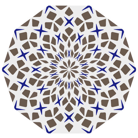 Abstract background with color shapes . Grunge mandala for textile, fabric, wallpaper, wrapping paper..のイラスト素材