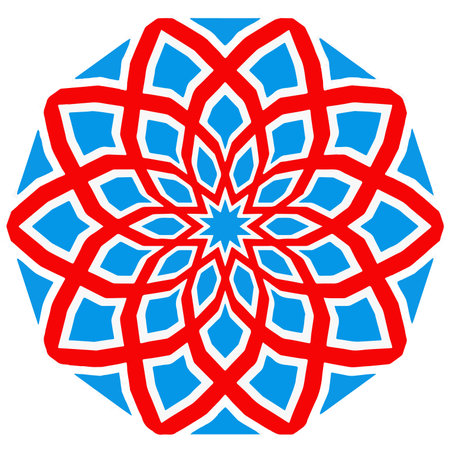 Abstract background with color shapes . Grunge mandala for textile, fabric, wallpaper, wrapping paper..のイラスト素材