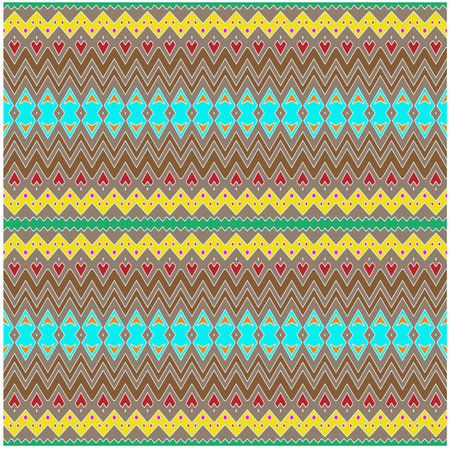 Abstract seamless pattern with ethnic aztec ornament. Boho design. Aztec pattern. Folk stylized...