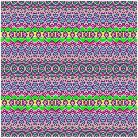 Abstract seamless pattern with ethnic aztec ornament. Boho design. Aztec pattern. Folk stylized print template for paper and fabric. summer fashion.のイラスト素材