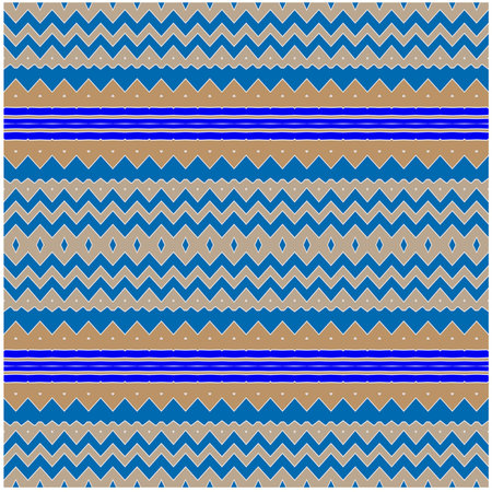 Abstract seamless pattern with ethnic aztec ornament. Boho design. Aztec pattern. Folk stylized print template for paper and fabric. summer fashion.のイラスト素材