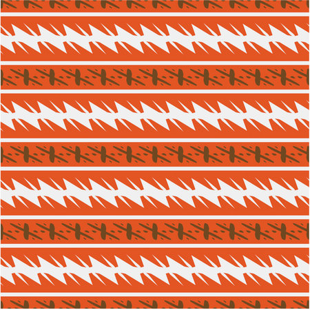 Vector geometric ornament in ethnic style. Seamless pattern with abstract shapes, repeat tiles. Repeating pattern for decor, textile and fabric.のイラスト素材