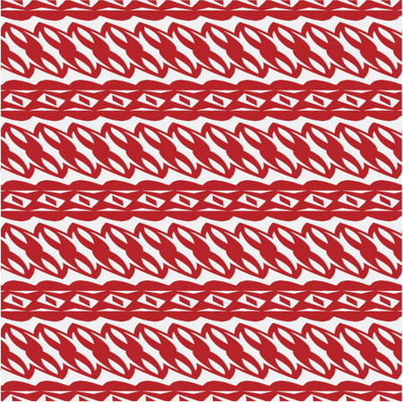 Vector geometric ornament in ethnic style. Seamless pattern with abstract shapes, repeat tiles. Repeating pattern for decor, textile and fabric.のイラスト素材