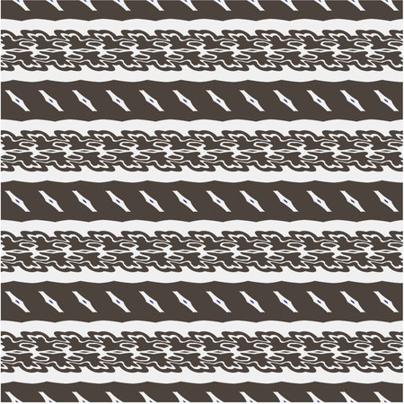 Vector geometric ornament in ethnic style. Seamless pattern with abstract shapes, repeat tiles. Repeating pattern for decor, textile and fabric.のイラスト素材