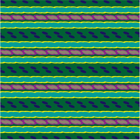 Vector geometric ornament in ethnic style. Seamless pattern with abstract shapes, repeat tiles. Repeating pattern for decor, textile and fabric.のイラスト素材