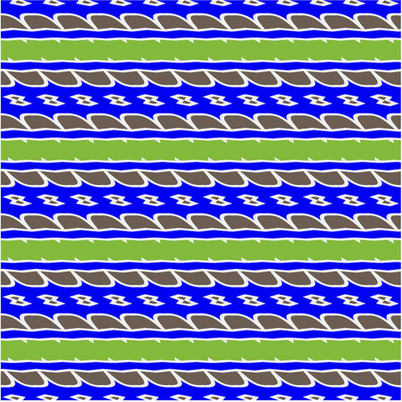 Vector geometric ornament in ethnic style. Seamless pattern with abstract shapes, repeat tiles. Repeating pattern for decor, textile and fabric.のイラスト素材