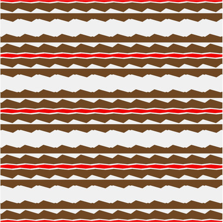 Vector geometric ornament in ethnic style. Seamless pattern with abstract shapes, repeat tiles. Repeating pattern for decor, textile and fabric.のイラスト素材