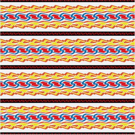 Vector geometric ornament in ethnic style. Seamless pattern with abstract shapes, repeat tiles. Repeating pattern for decor, textile and fabric.のイラスト素材