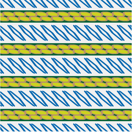 Vector geometric ornament in ethnic style. Seamless pattern with abstract shapes, repeat tiles. Repeating pattern for decor, textile and fabric.のイラスト素材