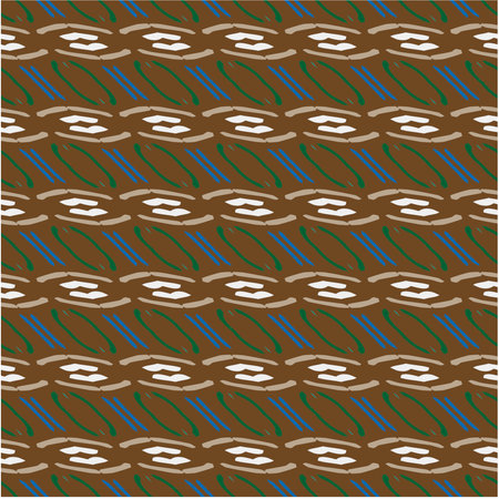 Vector geometric ornament in ethnic style. Seamless pattern with abstract shapes, repeat tiles. Repeating pattern for decor, textile and fabric.のイラスト素材