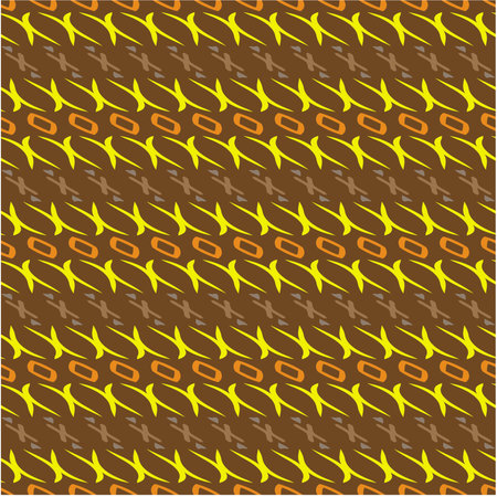 Vector geometric ornament in ethnic style. Seamless pattern with abstract shapes, repeat tiles. Repeating pattern for decor, textile and fabric.のイラスト素材