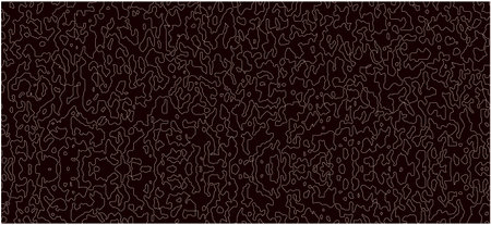 White line on black. minimal design. Cover design template, business flyer layout, wallpaper. Abstract background of drawn zigzags, squiggles. vector illustration.のイラスト素材