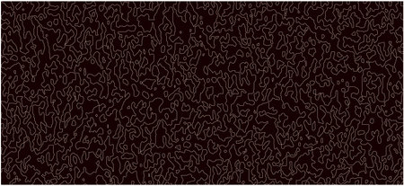 White line on black. minimal design. Cover design template, business flyer layout, wallpaper. Abstract background of drawn zigzags, squiggles. vector illustration.のイラスト素材