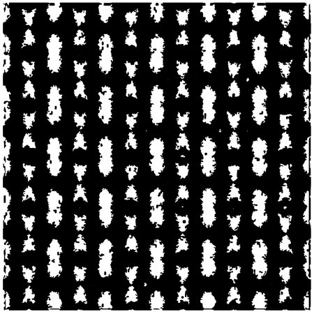 Grunge background with abstract shapes. Black and white texture. Seamless monochrome repeating pattern for decor, fabric, cloth.のイラスト素材