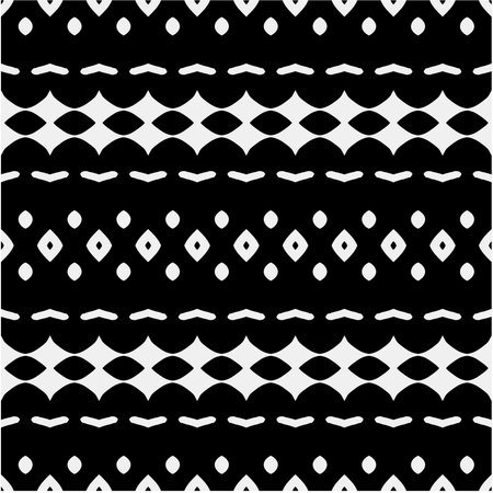 White background with abstract shapes. Black and white texture. Seamless monochrome repeating...
