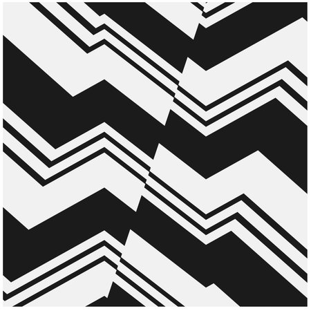 Vector geometric seamless pattern.Black and white texture. Monochrome repeating pattern for decor, fabric or cloth.のイラスト素材