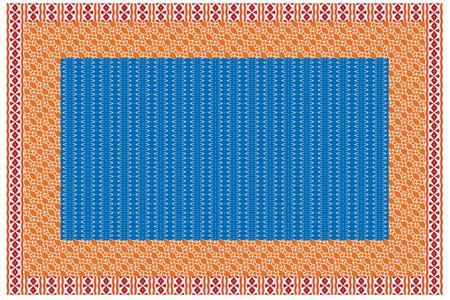 Vintage Arabic pattern. Persian colored carpet. Rich ornament for fabric design, handmade, interior decoration, textiles. abstract background.のイラスト素材