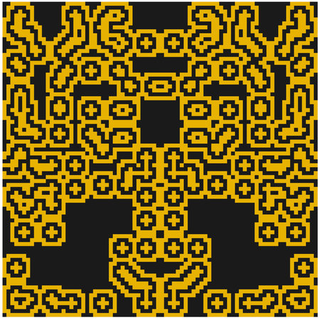 Vector background with repeat pattern. multicolor mosaic. Perfect for fashion, textile design, cute themed fabric, on wall paper, wrapping paper, fabrics and home decor.のイラスト素材