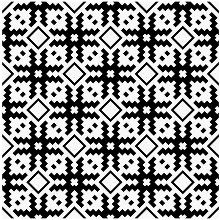 Seamless repeat pattern. Black and white pattern for web page, textures, card, poster, fabric,...