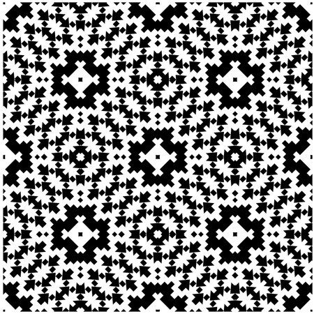 Seamless repeat pattern. Black and white pattern for web page, textures, card, poster, fabric,...