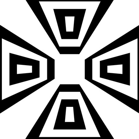 geometric pattern. Black and white pattern for web page, textures, card, poster, fabric, textile.のイラスト素材