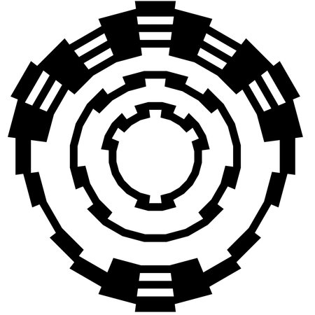 geometric pattern. Black and white pattern for web page, textures, card, poster, fabric, textile.のイラスト素材