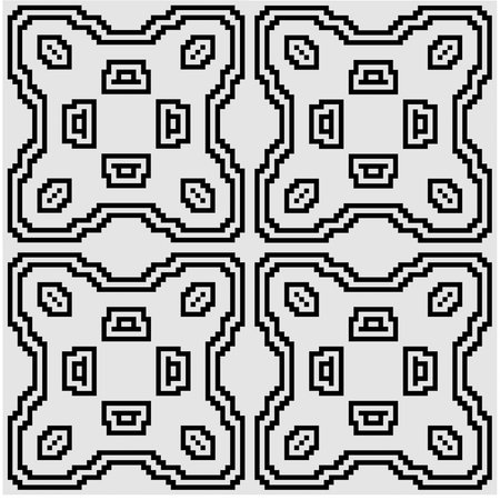 geometric pattern. Black and white pattern for web page, textures, card, poster, fabric, textile.のイラスト素材