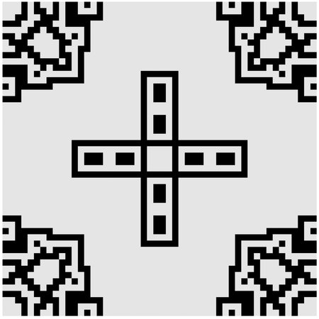 geometric pattern. Black and white pattern for web page, textures, card, poster, fabric, textile.のイラスト素材