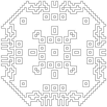 Geometric pattern of lines. Black and white pattern for web page, textures, card, poster, fabric, textile.のイラスト素材