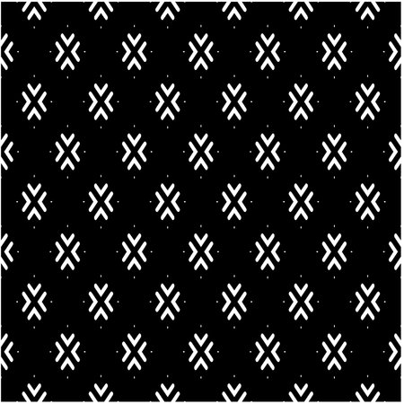 Seamless repeat pattern. Black and white pattern for web page, textures, card, poster, fabric, textile.のイラスト素材