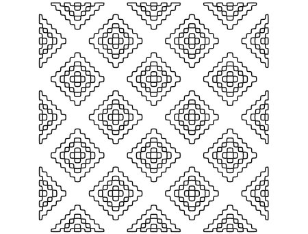 Geometric pattern of lines. Black and white pattern for web page, textures, card, poster, fabric, textile.のイラスト素材