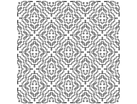 Geometric pattern of lines. Black and white pattern for web page, textures, card, poster, fabric, textile.のイラスト素材