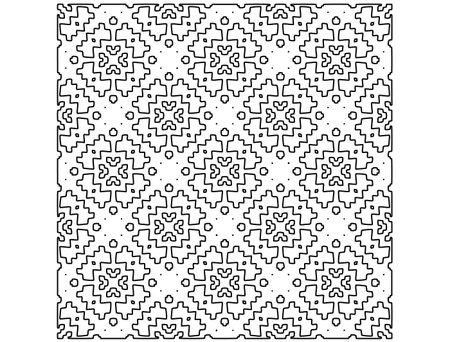 Geometric pattern of lines. Black and white pattern for web page, textures, card, poster, fabric, textile.のイラスト素材