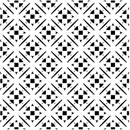 Geometric seamless pattern. Black and white pattern for web page, textures, card, poster, fabric, textile.のイラスト素材