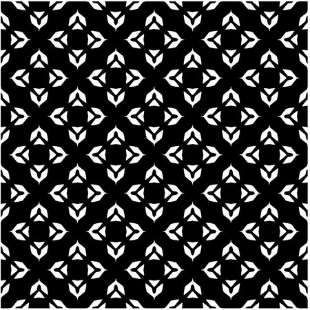 Geometric seamless pattern. Black and white pattern for web page, textures, card, poster, fabric,...
