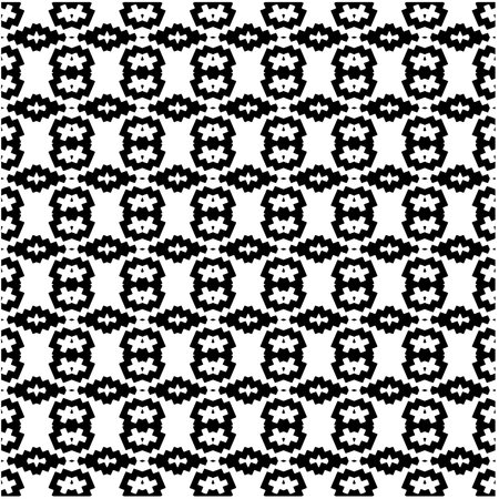 Geometric seamless pattern. Black and white pattern for web page, textures, card, poster, fabric,...