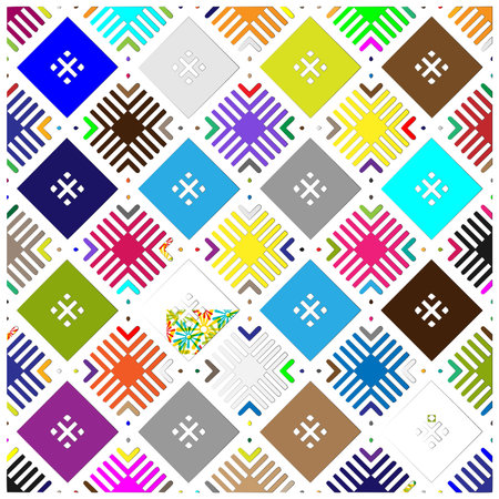 vector background with colorful pattern.Abstractbackground. Perfect for fashion, textile design, cute themed fabric, on wall paper, wrapping paper and home decor.のイラスト素材