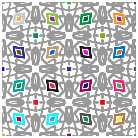 vector background with colorful pattern.Abstractbackground. Perfect for fashion, textile design, cute themed fabric, on wall paper, wrapping paper and home decor.のイラスト素材