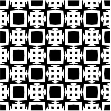 Seamless repeat pattern. Black and white pattern for web page, textures, card, poster, fabric, textile.のイラスト素材